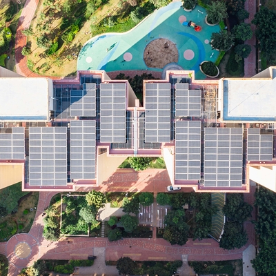 GQ-D Series Distributed PV Solar Bracket System Steel Plated With Aluminum Magnesium Zinc Material