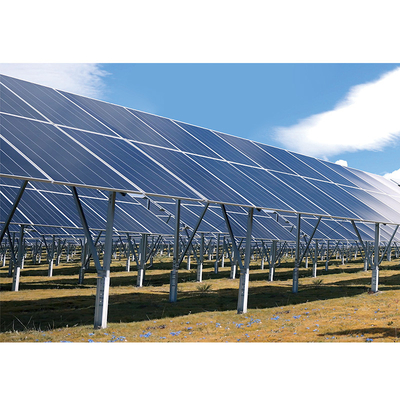 Hot-dip Galvanized Steel Photovoltaic Mounting System Ground Solar Bracket System