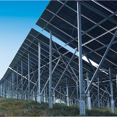 Hot-dip Galvanized Steel Photovoltaic Mounting System Ground Solar Bracket System